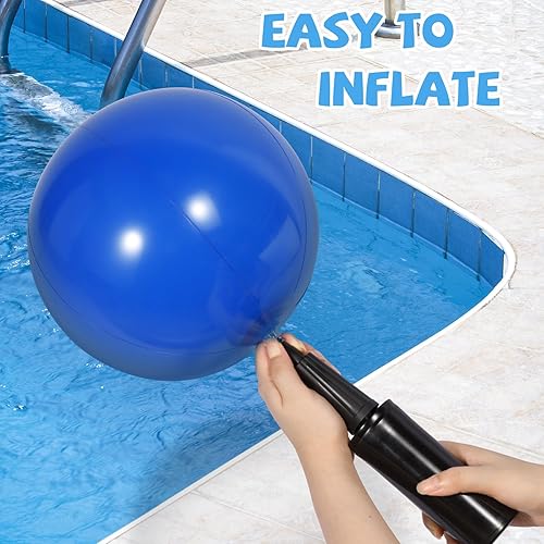 Miniatura 8 de Juego de juguetes de piscina - Juguete inflable de piscina Tic-Tac-Toe con 10 bolas - para adultos, adolescentes y niños de 2 a 10 jugadores