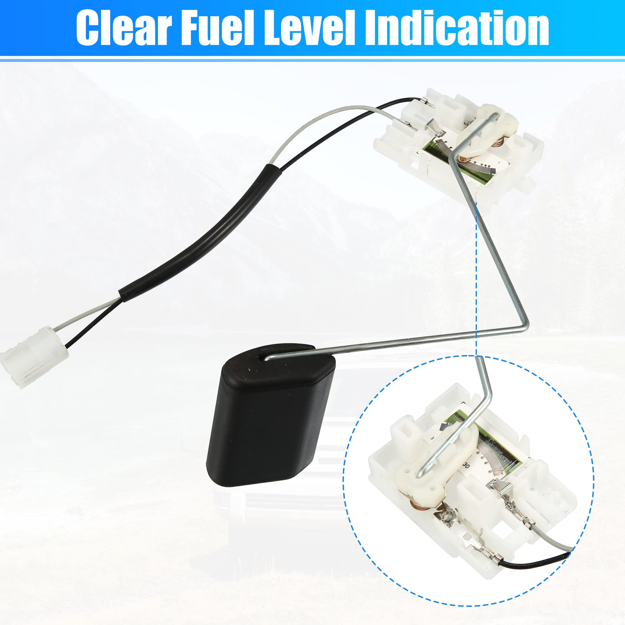 X AUTOHAUX 31150-3E300 Carburante Serbatoio Galleggiante Indicatore Sensore di Livello Carburante Unità di Trasmissione per Kia Sorento EX/LX 3.5L 2003-2005 Plastica Metallo Nero Argento Tone