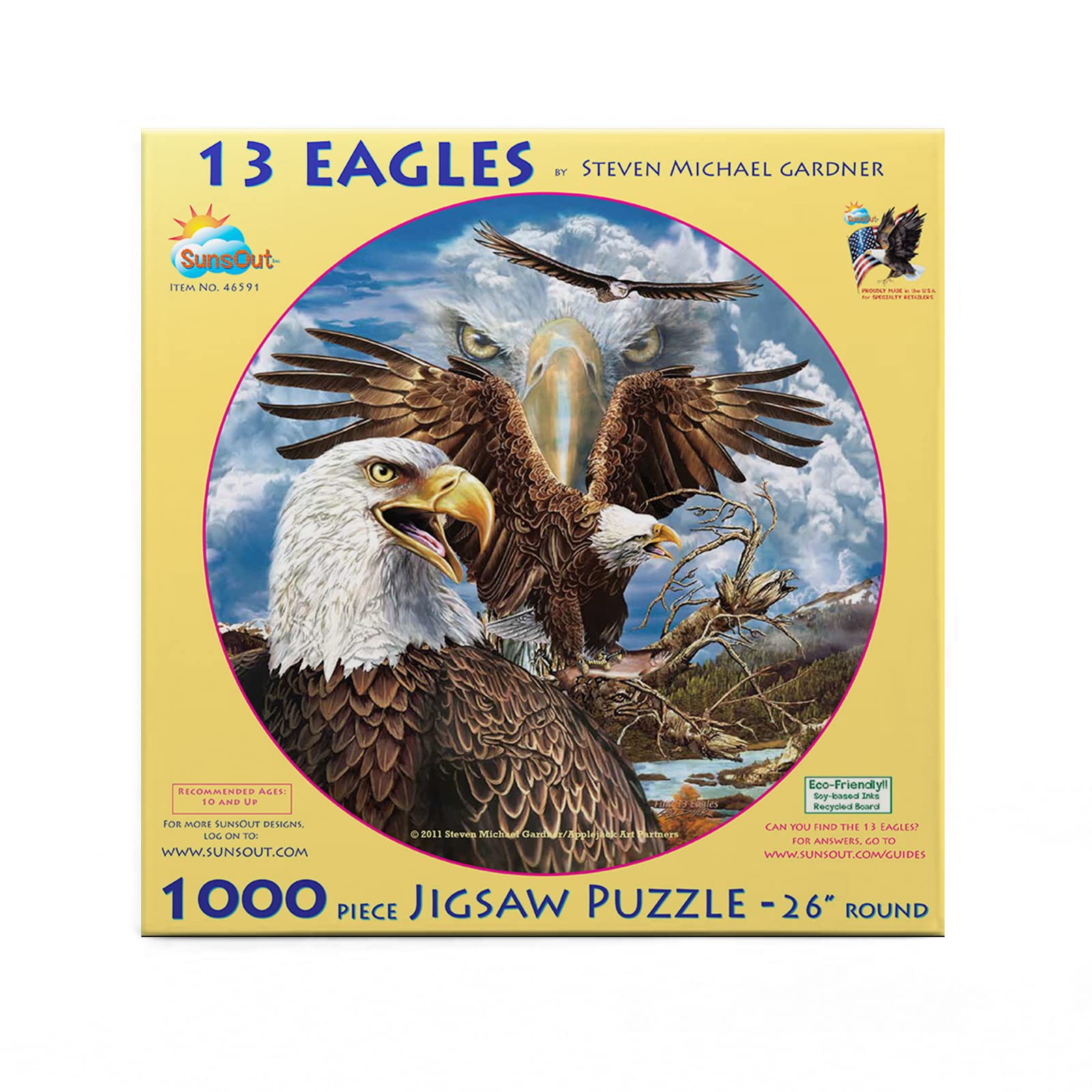 HITEC Nine Eagles フリースプリット・マイクロ SOLOセット Amazon.com: SUNSOUT INC - Patriotic Eagles - 1000 pc Jigsaw Puzzle
