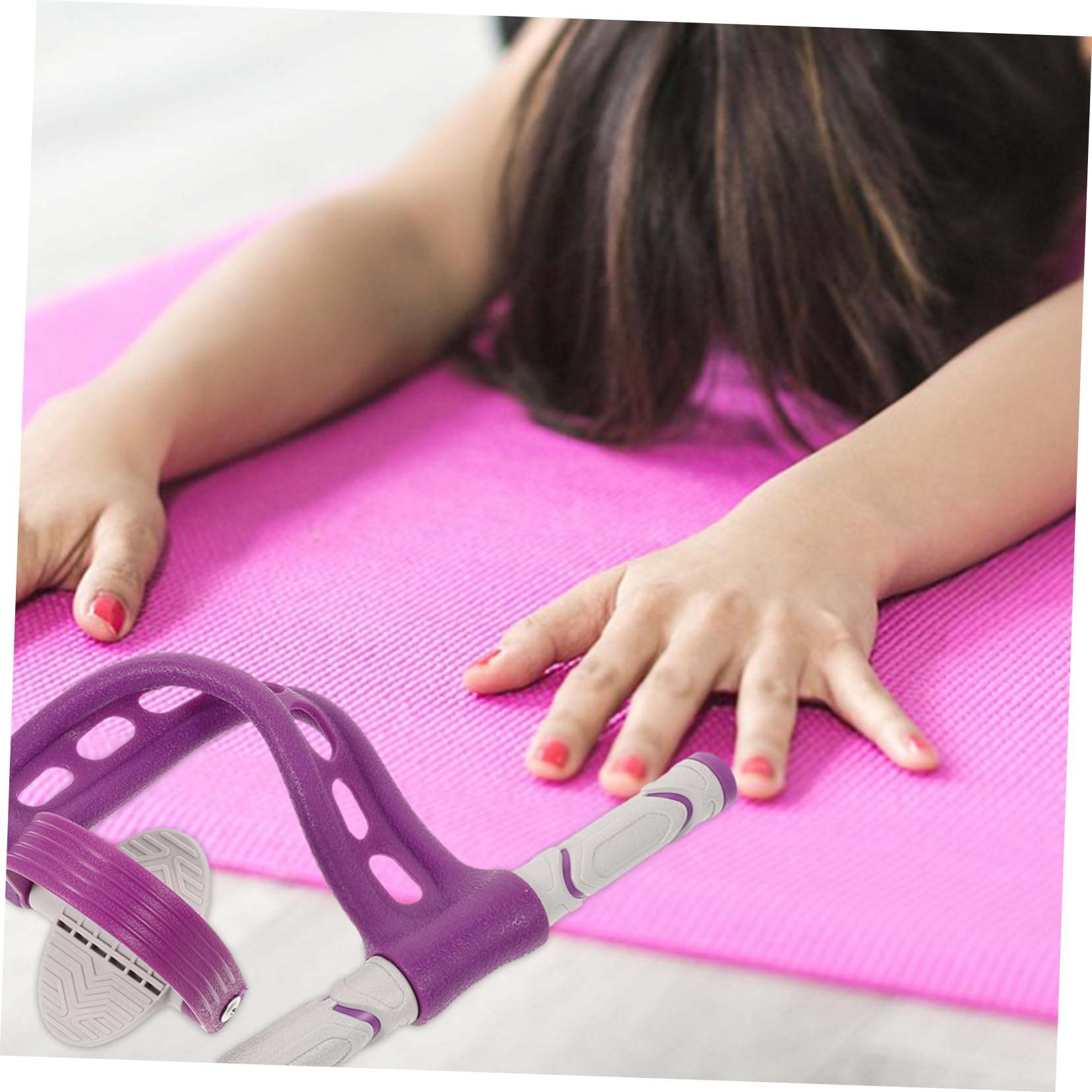 Cuerda para Tirar del Pedal de Yoga Púrpura, TPR Abs