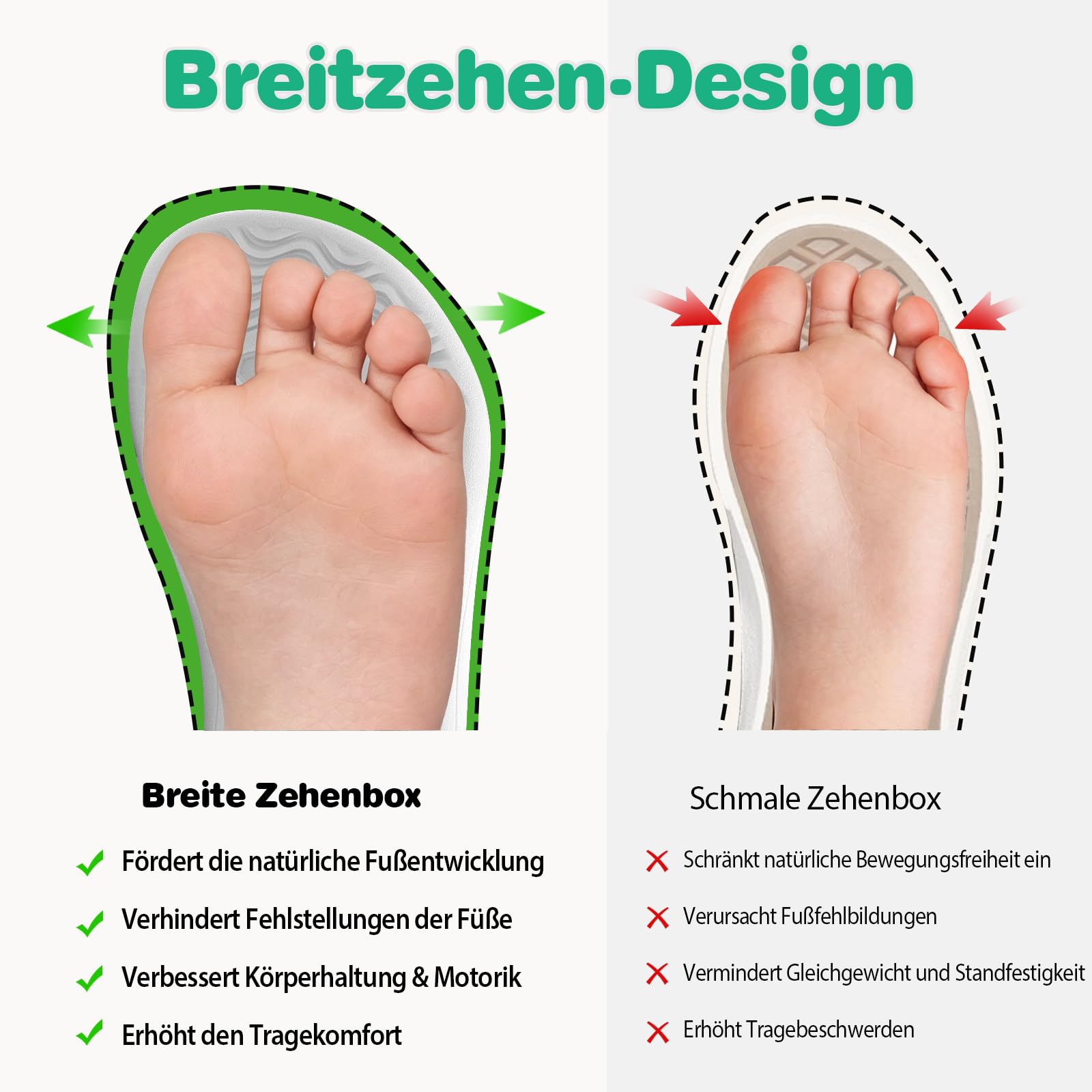 Niños Zapatillas Descalzos Ancha Barefoot Shoes Minimalistas de Trail Running Niñas Zapatos Transpirables | Tobillera ancha, tejido transpirable, Zero Drop, zapatos para caminar para niños pequeños, minimalistas