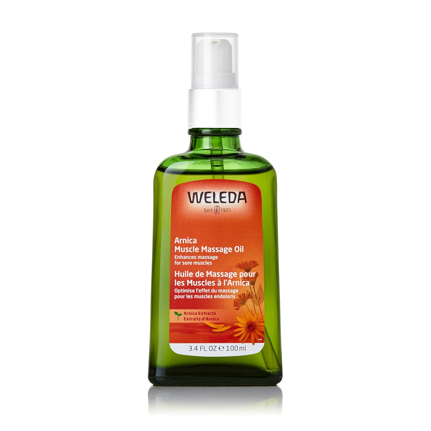 Weleda Arnica Muscle Massage Oil, 3.4 Fluid Ounce, Plant Rich Massage Oil with Birch, Sunflower and Olive Oils Weleda Arnica Muscle Massage Oil, 3.4 Fluid Ounce, Plant Rich Massage Oil with Birch, Sunflower and Olive Oils