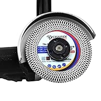 Vista 5 de 4.5" Hoja de Azulejos Superfina de Diamante para Cortar y Rectificar Granito, Mármol y Azulejos de Porcelana