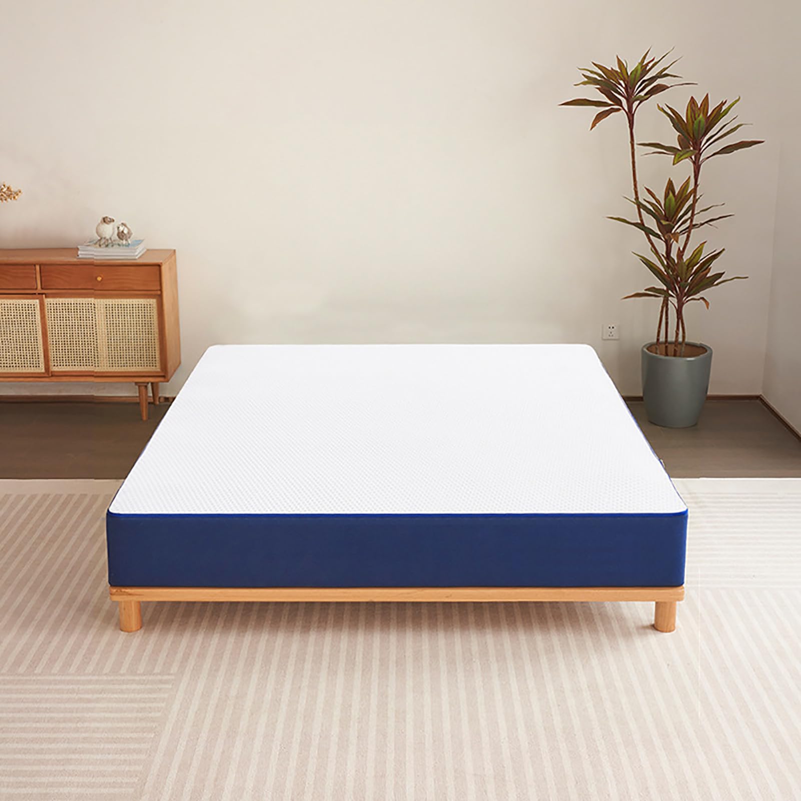 Rest Only Materasso Ibrido King Size 25,4 Cm – Memory Foam E Molle Insacchettate, Antipressione, Isolamento Movimento, In Scatola
