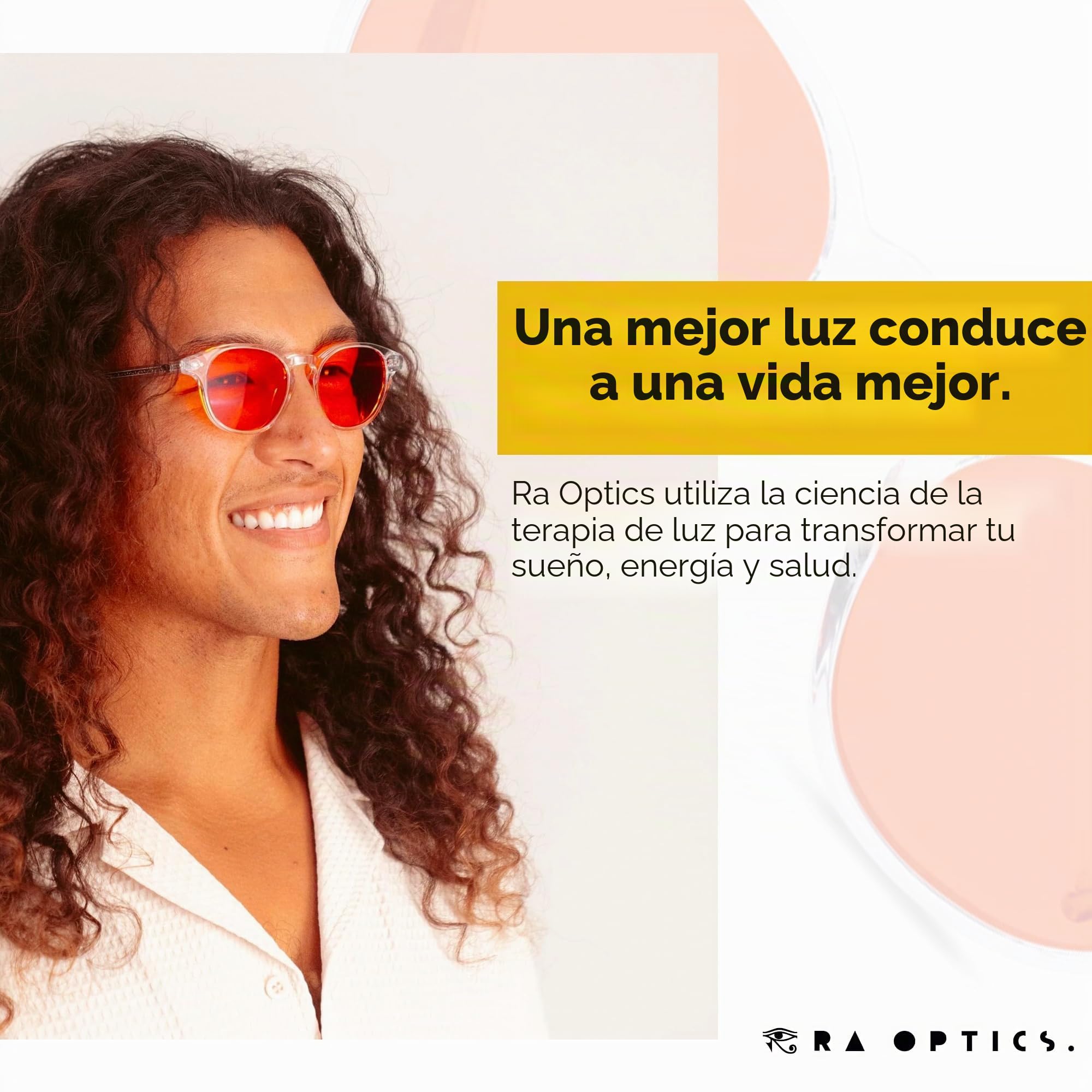 Ra Optics Gafas de Bloqueo de Luz Azul Contemporáneo con Lentes Naranja para Adultos Unisex