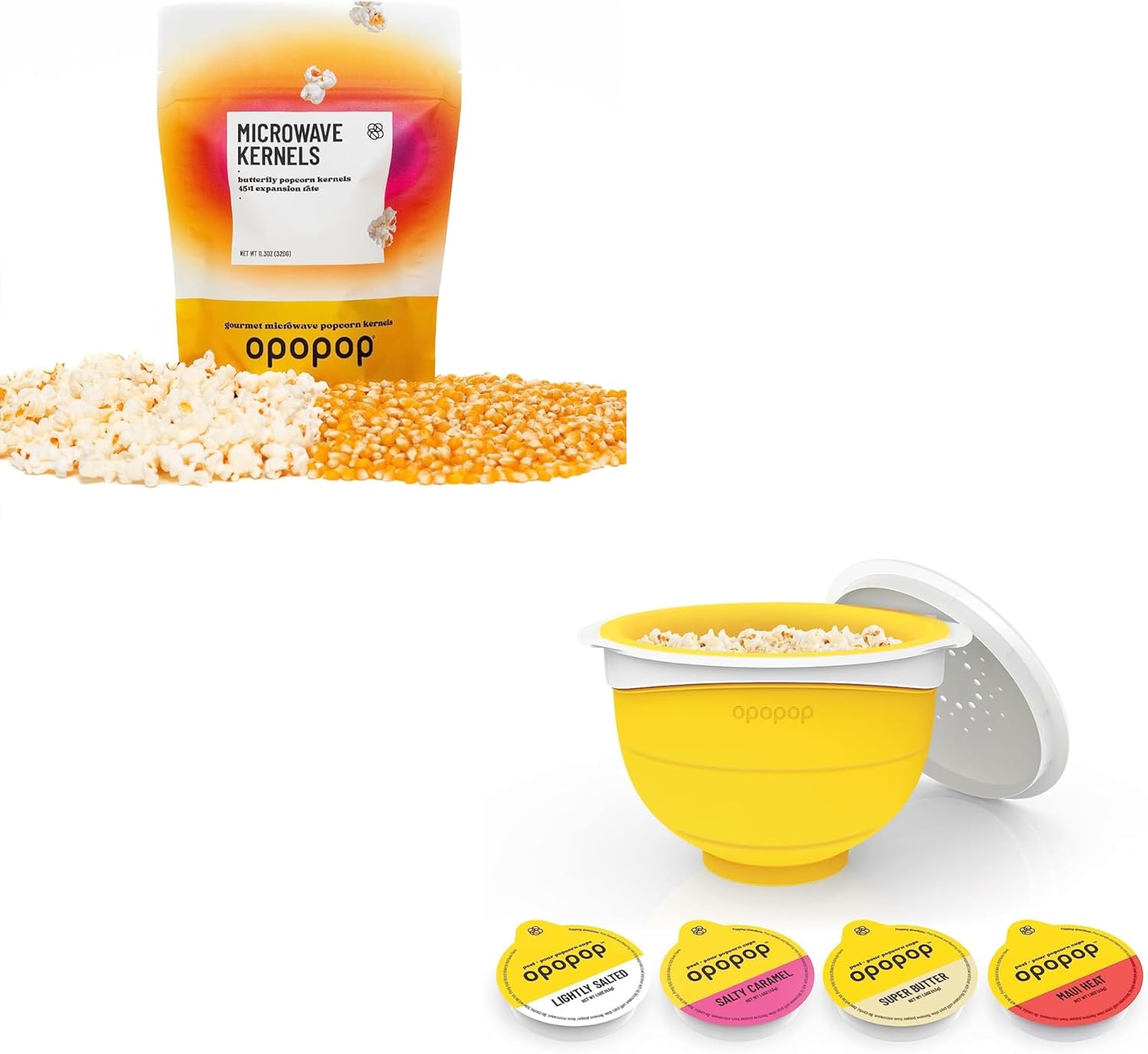 Microwave Popcorn with 4pk Popcorn Popper kit Grocery