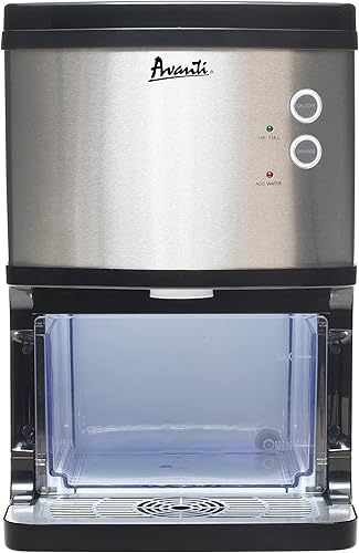 Avanti Elite Series - Máquina de hielo y dispensador de pepitas para encimera, 33 libras, en acero inoxidable (NIMD3313S-IS)