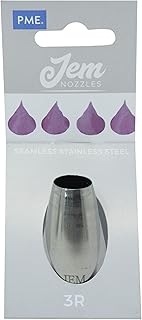 JEM Large Plain Round Savoy Piping Nozzle, Decorating Tip, no. 3R