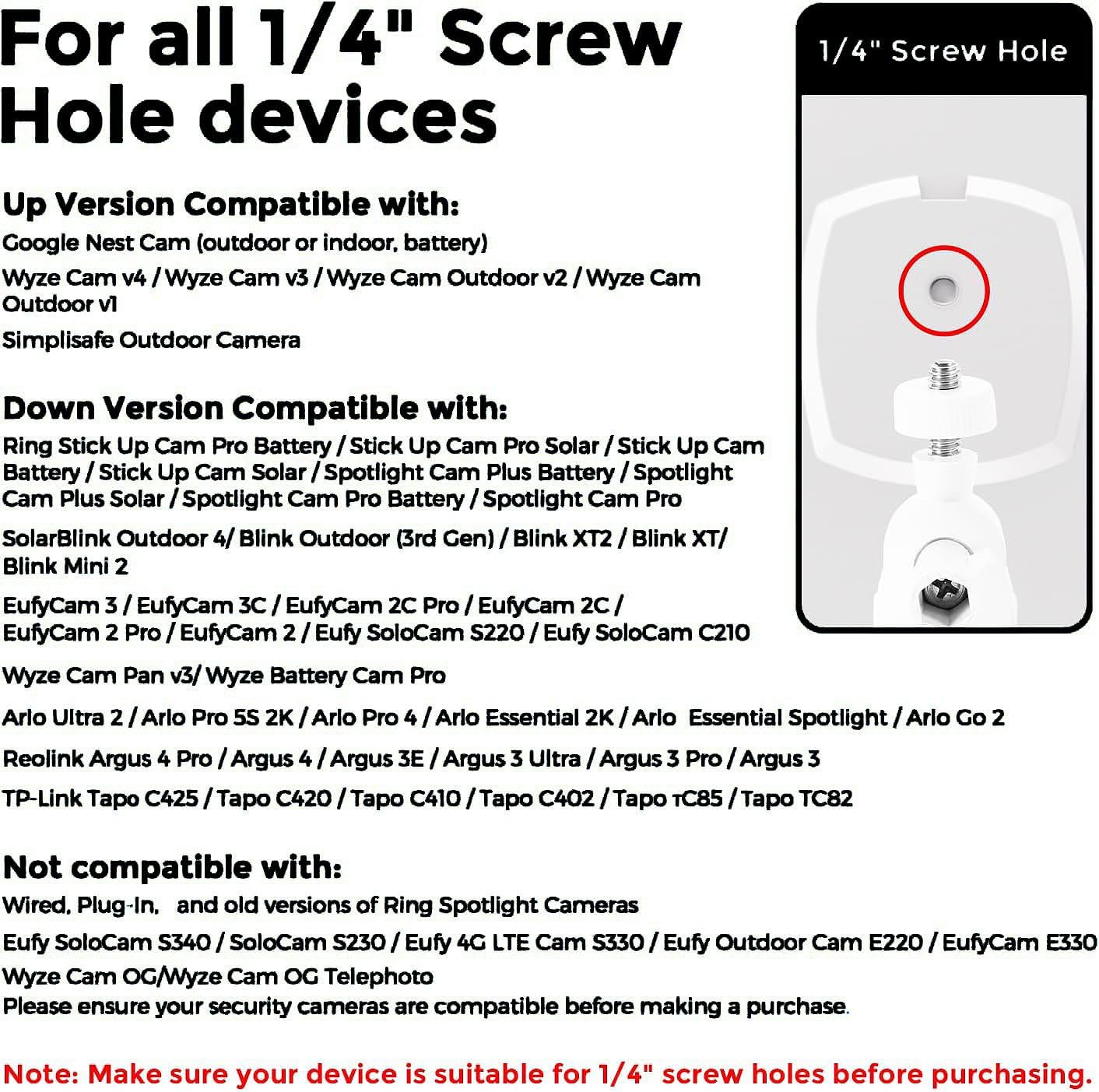 Universal Gutter Mount for Security Cameras - Black image 3