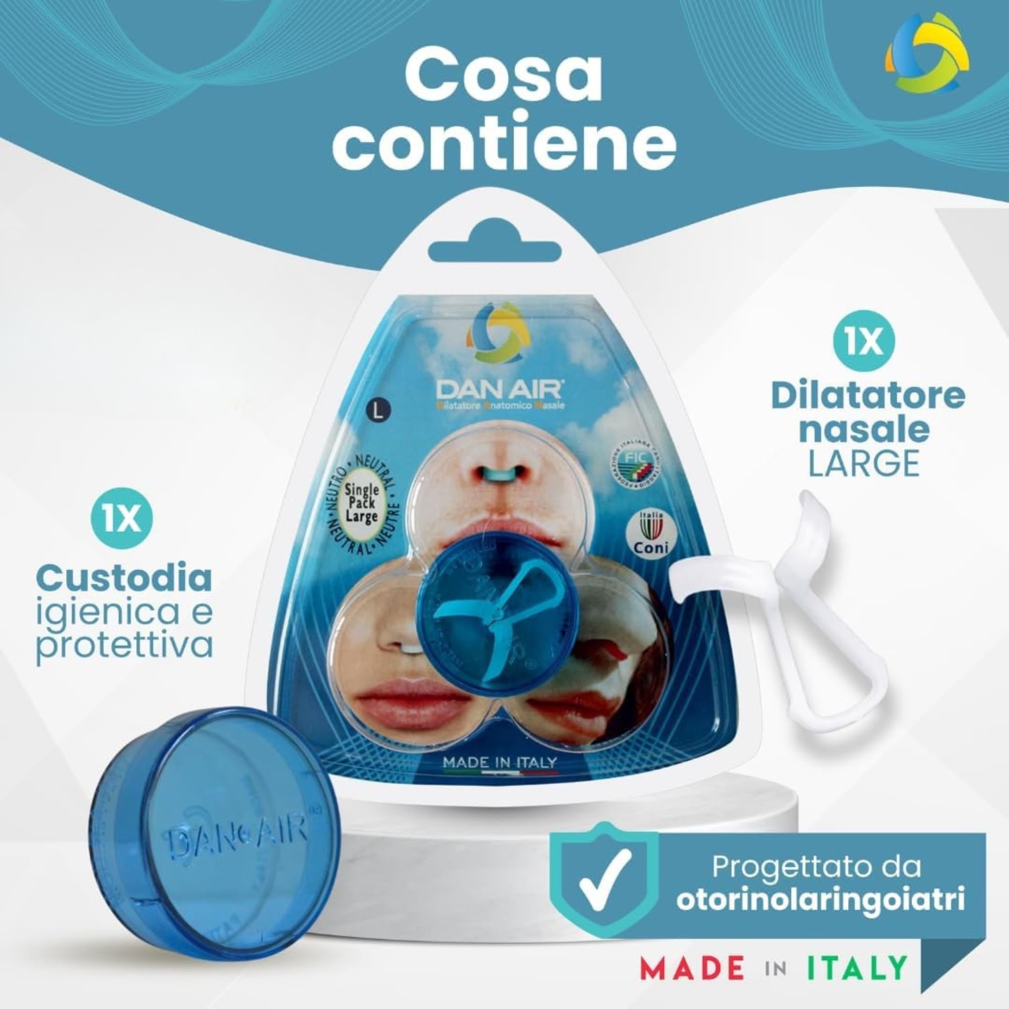 Set Anti-Russamento Retro Elite - 8 Dilatatori Nasali In Silicone, Bianchi