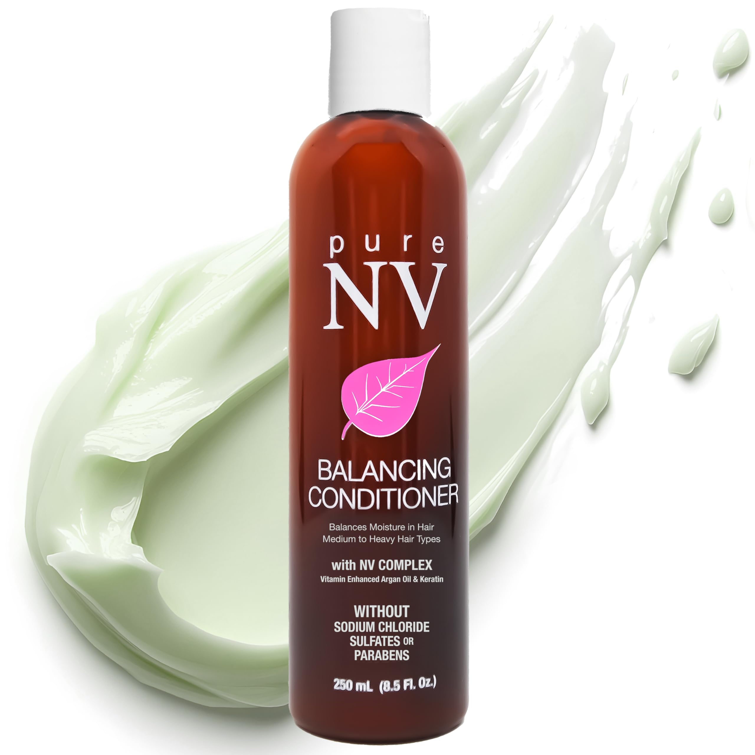 Balancing Conditioner Balances Moisture Levels & Intensifies Shine, Made From Natural Vitamins & Minerals, Keratin, Collagen & Argan Oil Infused To Repair, Restore & Strengthen 8.5 Oz.