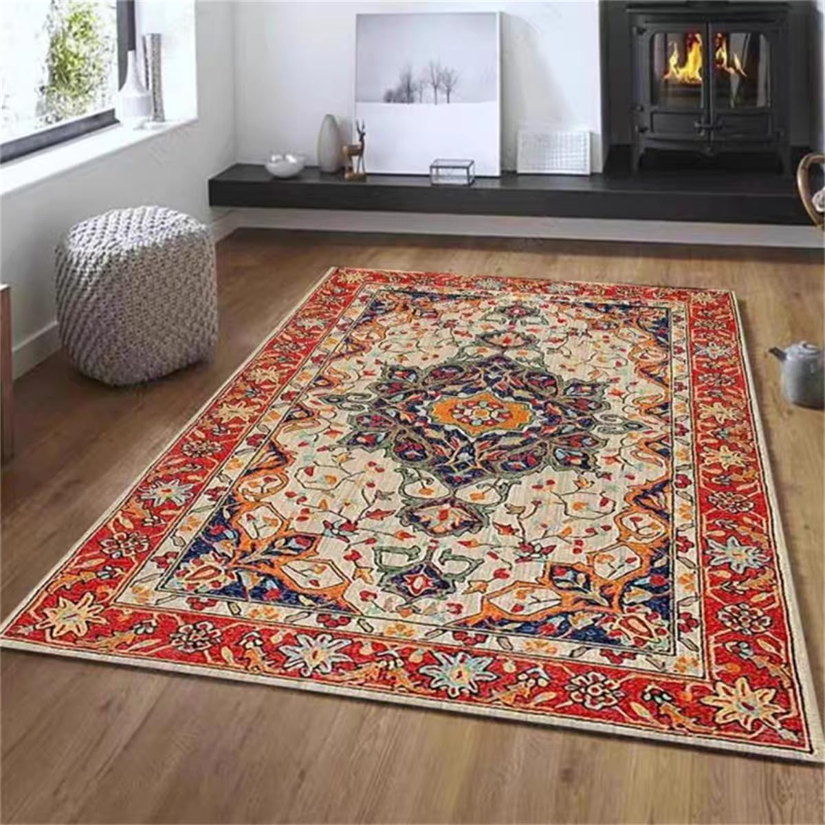 Tappetini riscaldati elettrici, tappetini riscaldati per pavimenti con timer di temperatura regolabile, riscaldatore a pavimento radiante, tappeto riscaldato a riscaldamento rapido,B,50*180CM