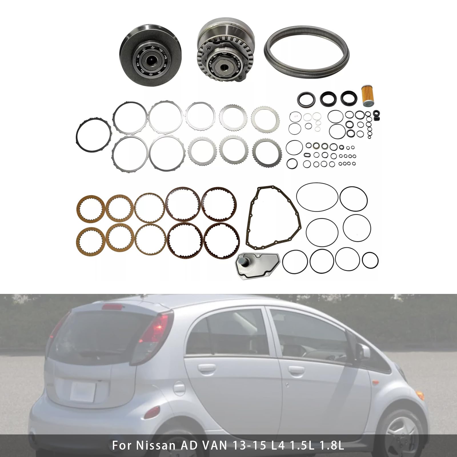 Kit Riparazione Trasmissione Master & Set Puleggia con Cinghia JF015E RE0F11A 29 Denti - Compatibile per Nissan Sylphy, per Tiida/Qashqai/Sentra/Pulsar, per Mitsubishi/Lancer, per Suzuki Swift