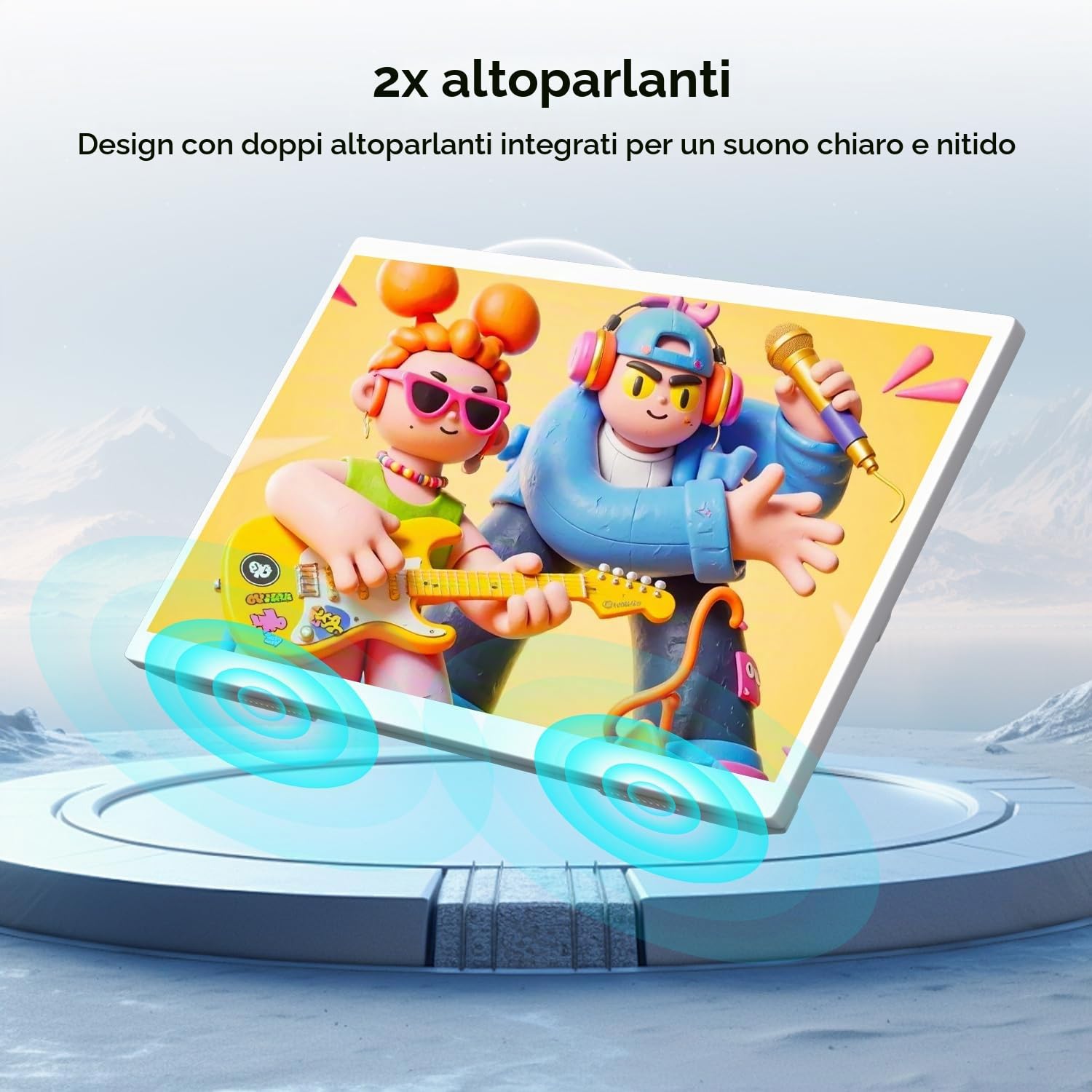 Monitor Touchscreen, 21.5 Pollici Schermo Computer 1080p con Supporto VESA | Portatile Display PC, 75 Hz, DC, HDMI e USB-C per Smartphone e Telefoni