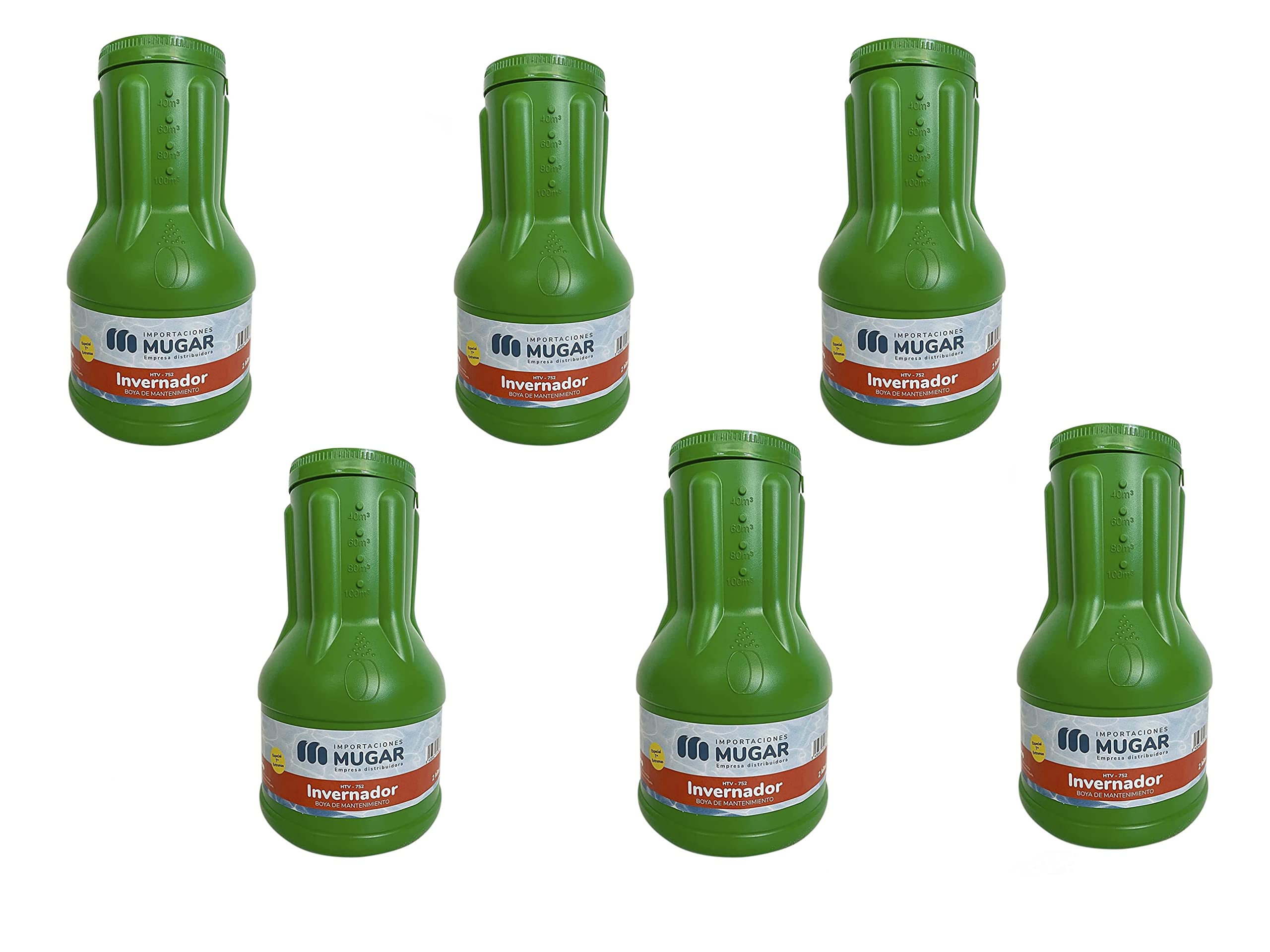 MUGAR- Dosificador Invernada 2 kg- Packs de 2/4/6- Invernaje y Mantenimiento de Piscinas- Mantenimiento de Invierno. (6)