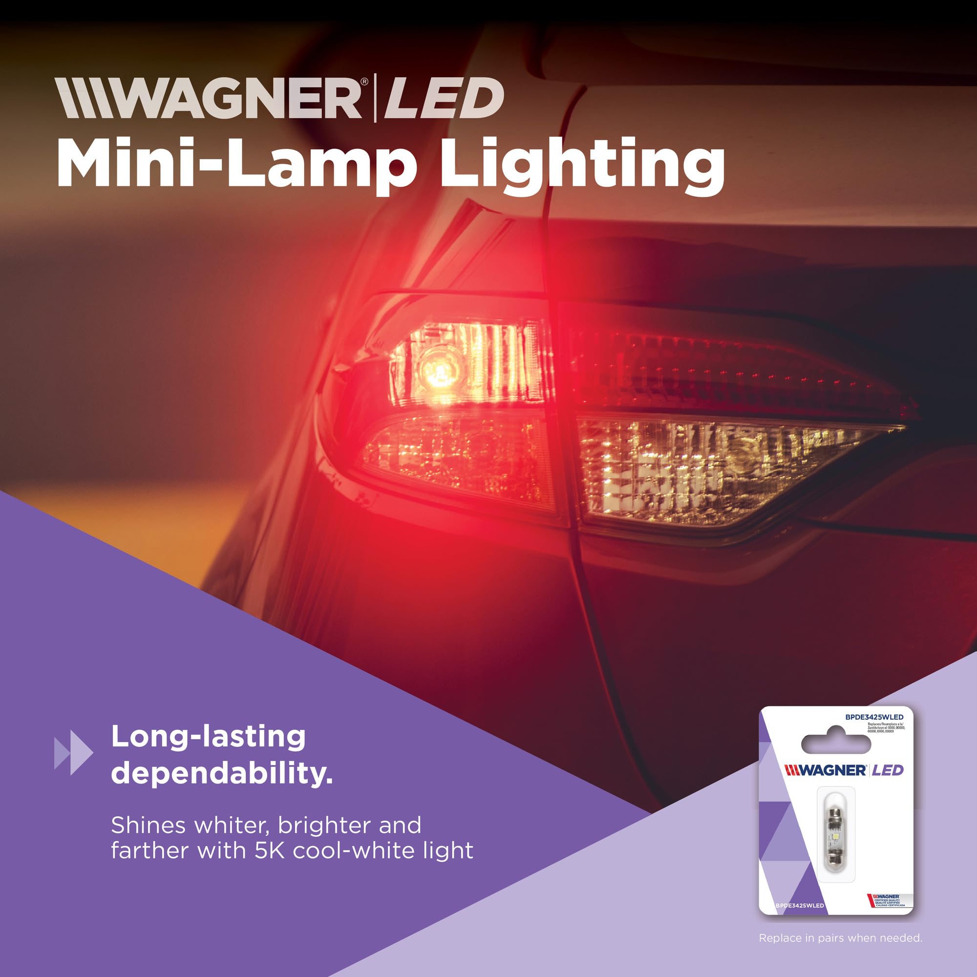 Wagner Lighting BP6411WLED LED Miniature Bulb