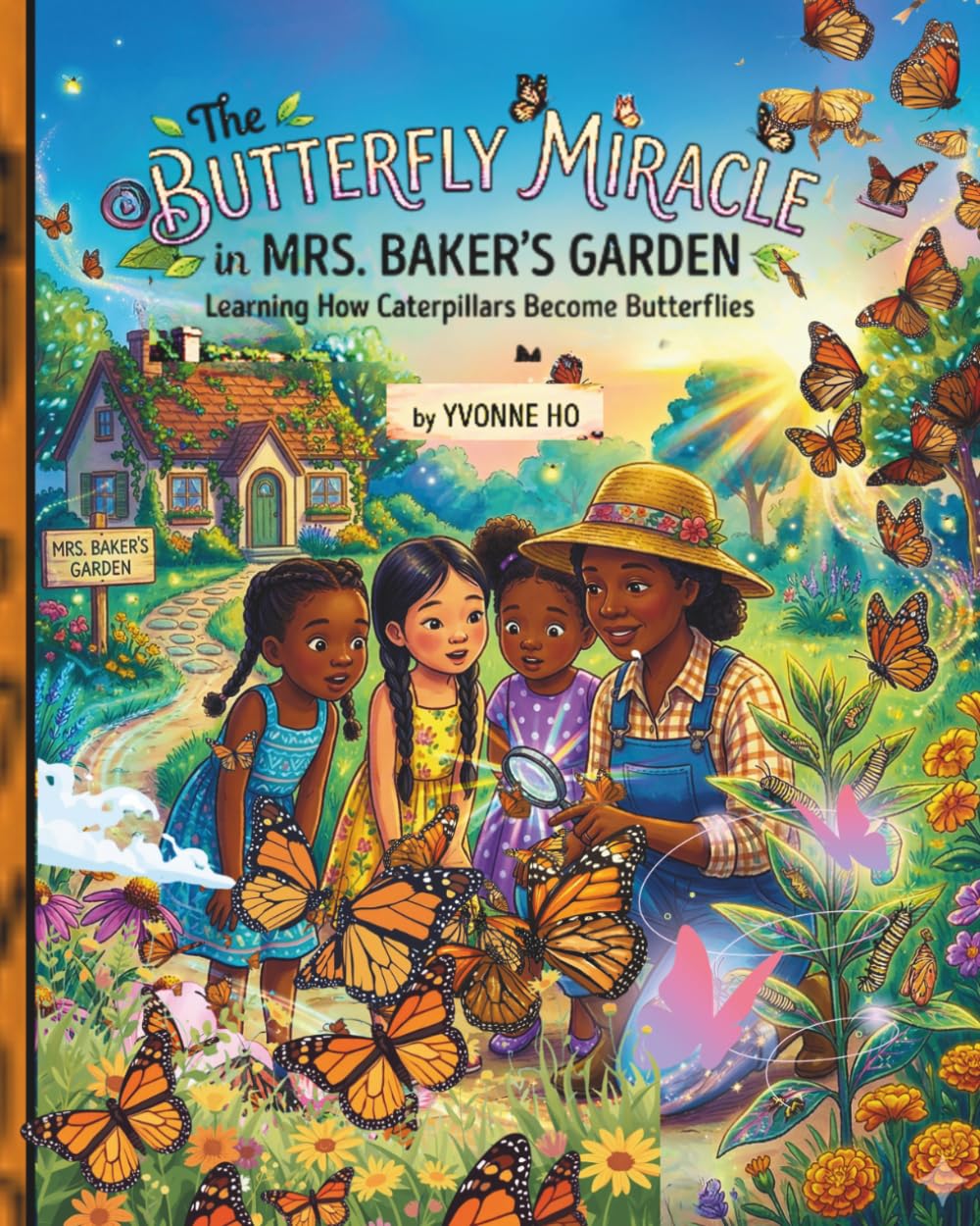 The Butterfly Miracle in Mrs. Baker's Garden: Learning How Caterpillars Become Butterflies (Mei Li Marie: Origins of a Guardian Book Series--Prequel to the Guardian of Creation Book Series)