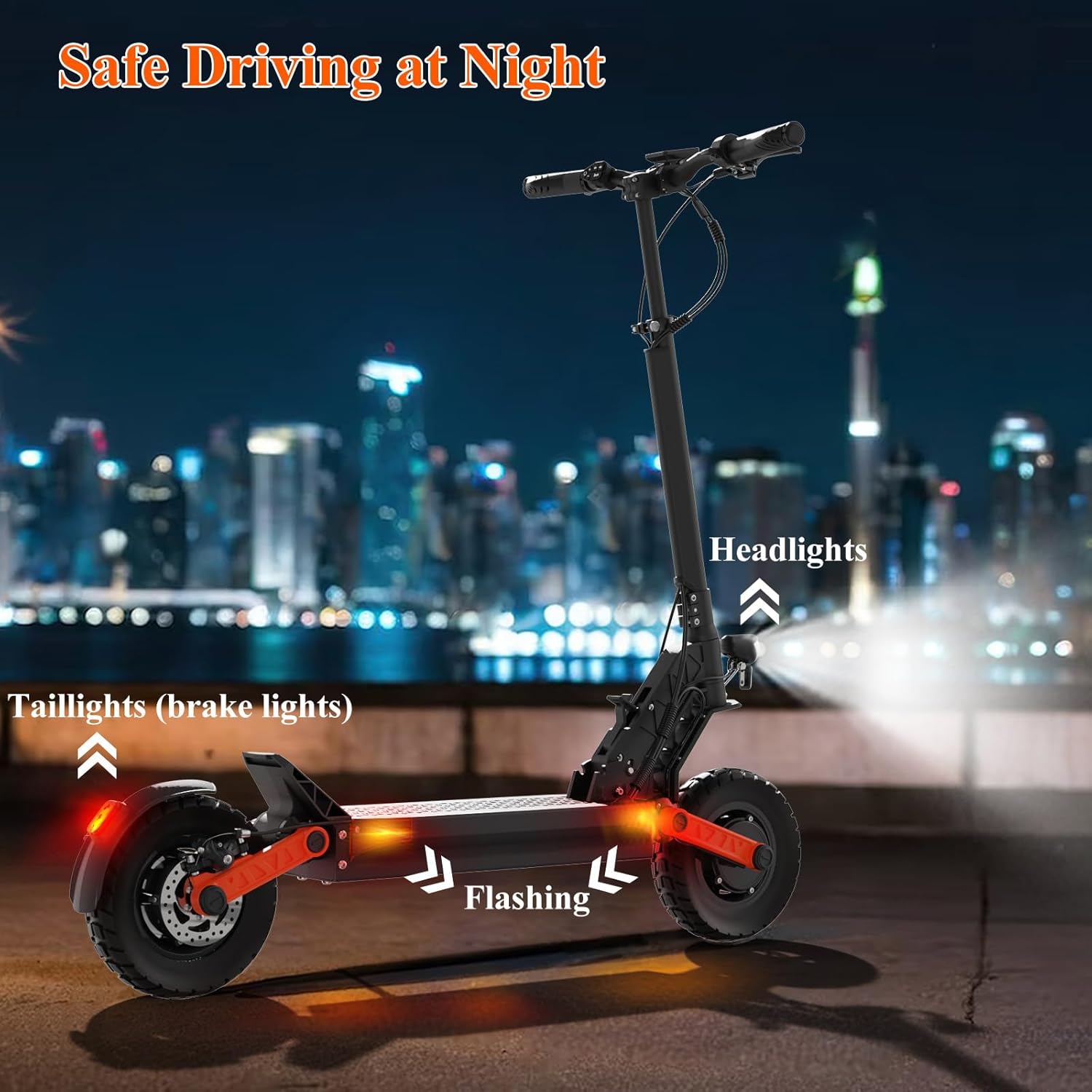 Safe Driving at Night with lights