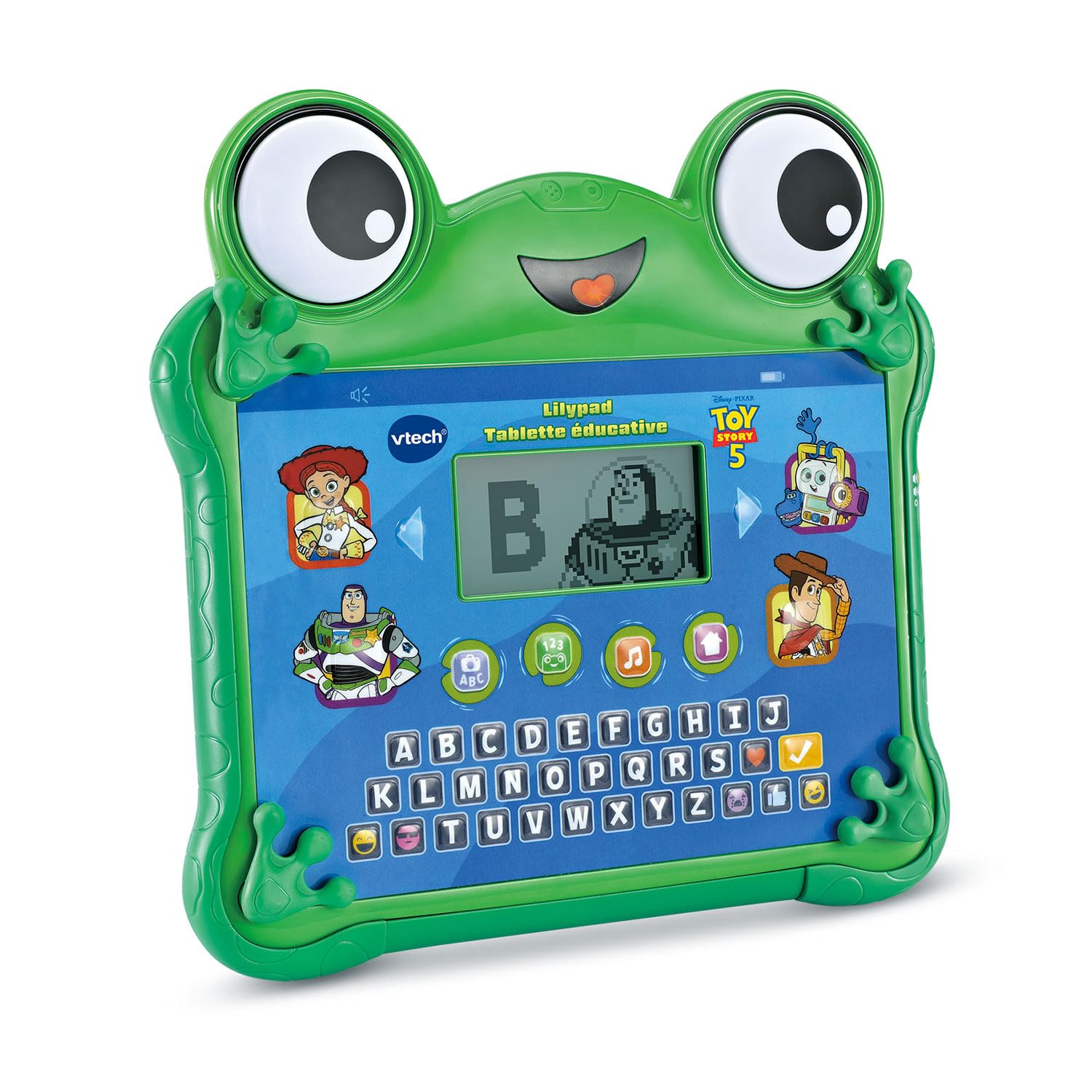 VTech - Toy Story 5, Lilypad Tablette Éducative - Tablette Interactive Enfant avec Écran Rétroéclairé, Clavier Abécédaire, 4 Jeux - Jouet Disney Pixar - Cadeau Enfant Dès 3 Ans - Contenu en Français