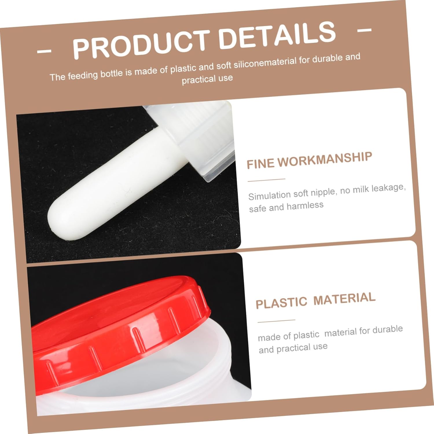 1set Automatic Lamb Milk Feeder Silicone Nipples for Calves Sheep and Goats Capacity Bottle Multi-Position Design for Feeding Multiple Animals Simultaneously