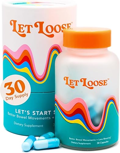 Let Loose Píldoras diarias para aliviar el estreñimiento, óxido de magnesio ozonizado para apoyar movimientos intestinales suaves, alivio de la