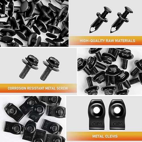 Miniatura 6 de 35 clips de remache para guardabarros de parachoques, retenedor de empuje, para motor debajo de la cubierta, protección contra salpicaduras,