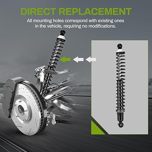 Miniatura 5 de AUTOSAVER88 Amortiguadores y puntal de carga trasera compatibles con Chevrolet Suburban 1500 2000-2006, Chevrolet Tahoe 2000-2006, GMC Yukon