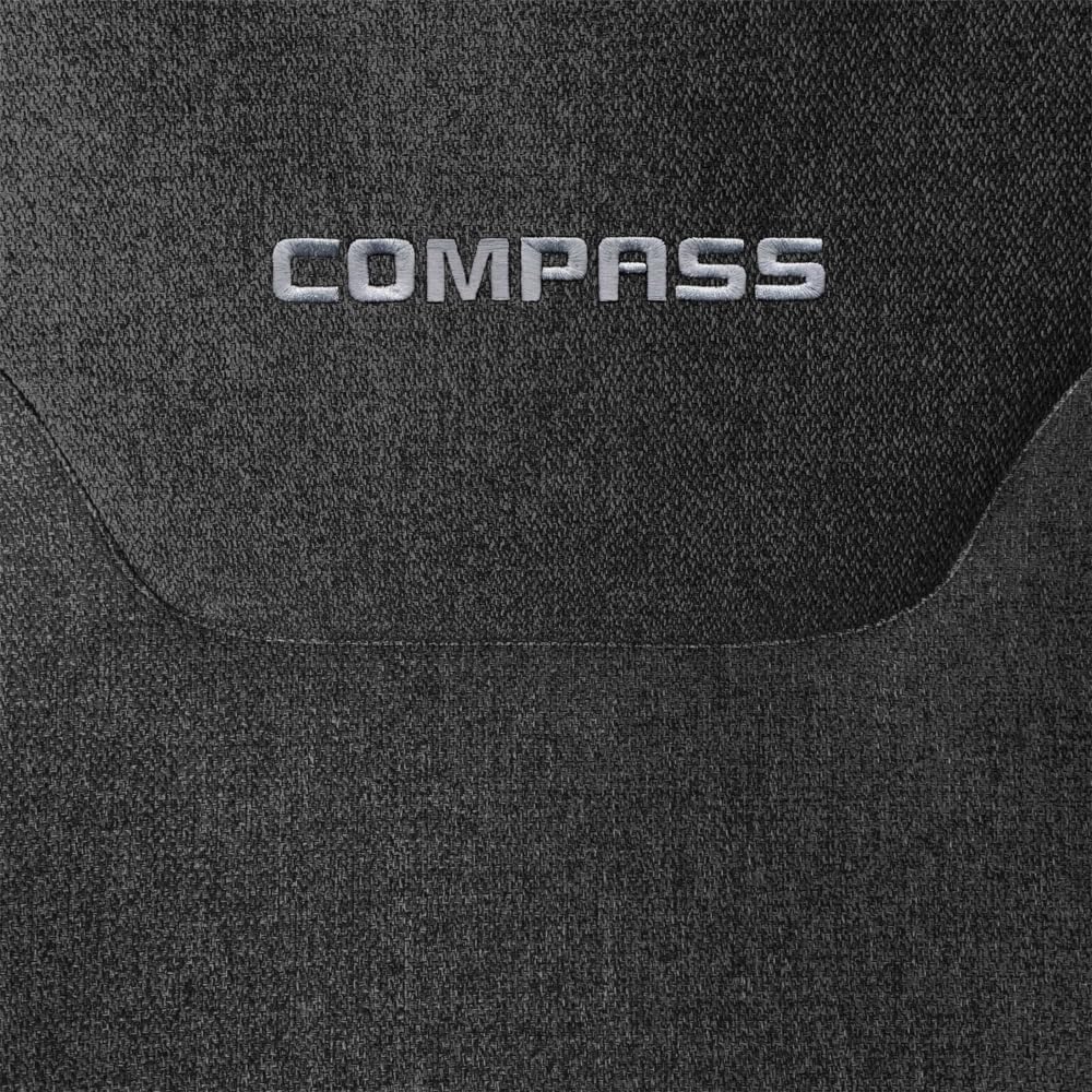 UNION Coprisedili anteriori realizzati su misura specifici per JEEP COMPASS. Perfettamente aderente resistente lavabile. Made in Italy (Nero)