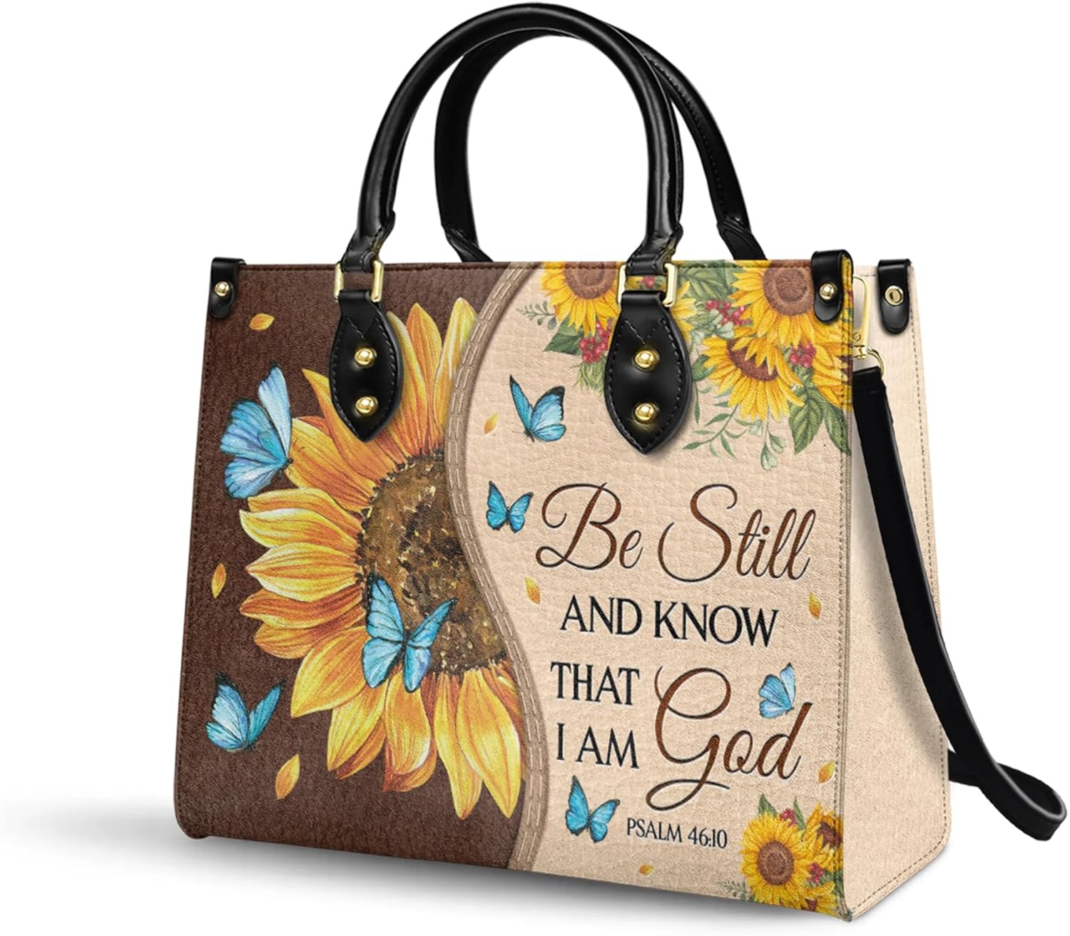 Bible Leather Handbag For Christian Women, Premium Vegan Leather, Zipper - Christmas Gift For Wife, Mom, Grandma - Image 7