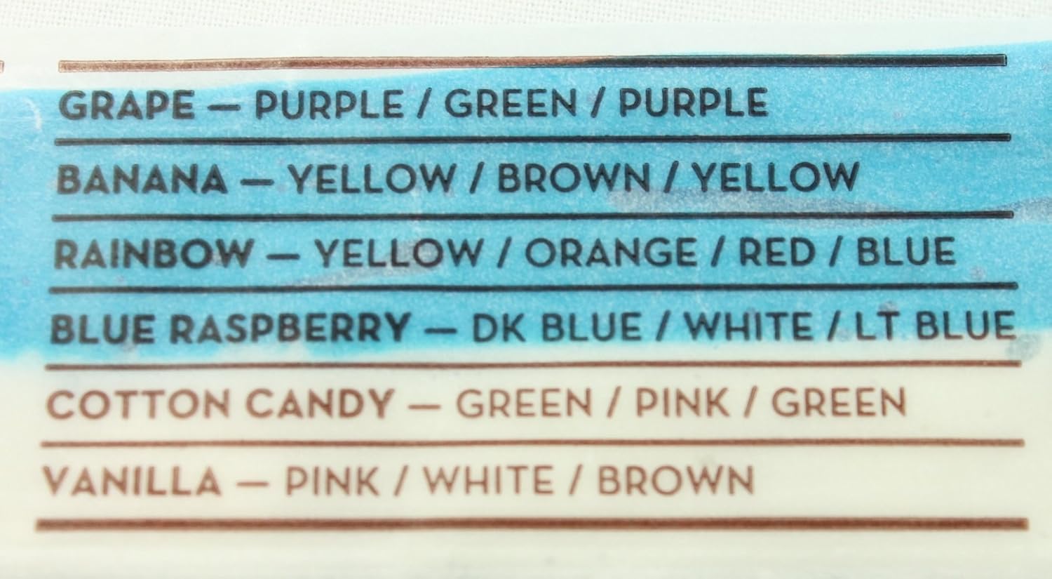 McGraws Giant Flat Taffy Candy, 24 Pack, Asst Flavors