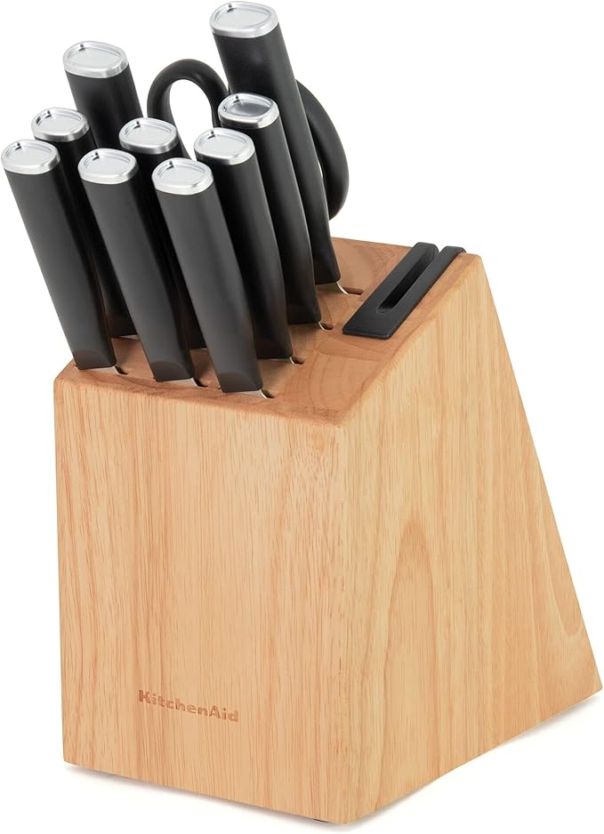 KitchenAid Knife Block Set, 12Piece Knife Sets for Kitchen with