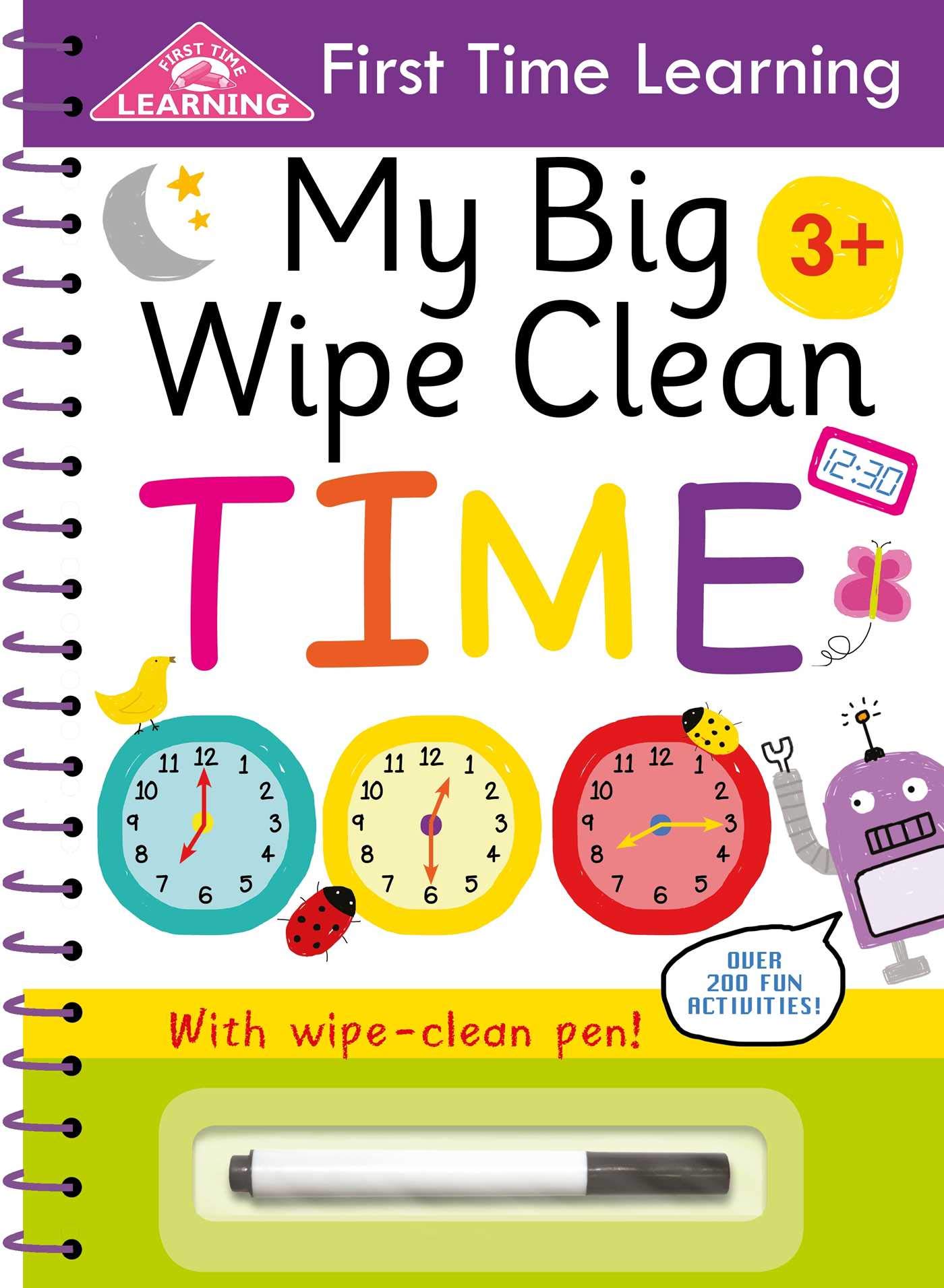 My Big Wipe Clean Time: Wipe-Clean Workbook (First Time Learning)
