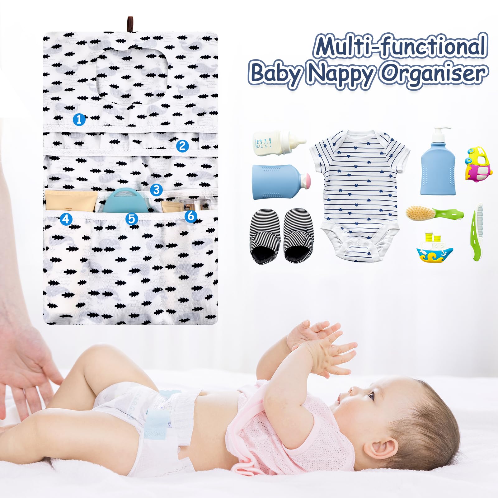 Zocipro Nappy Bag Organiser, 2 in 1 Diaper Bag Organizer and Cosmetic Bag - Image 3