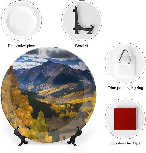 Miniatura 3 de Platos decorativos de árbol de arce para temporada de otoño, decoración del hogar, platos de cena de temporada de otoño para sala de estar, cocina,