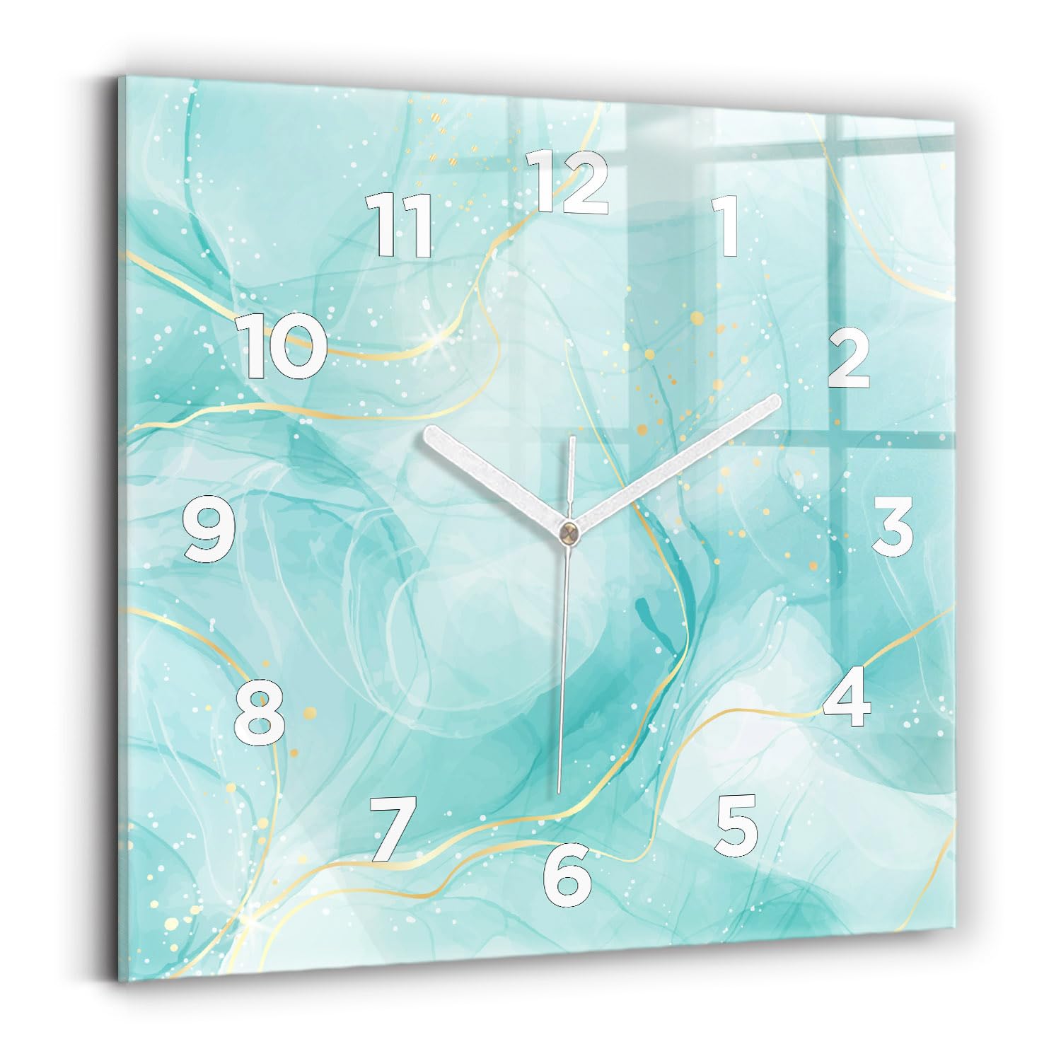 Horloge silencieuse Wallfluent 30x30 cm pour retrouver le calme avec style moderne