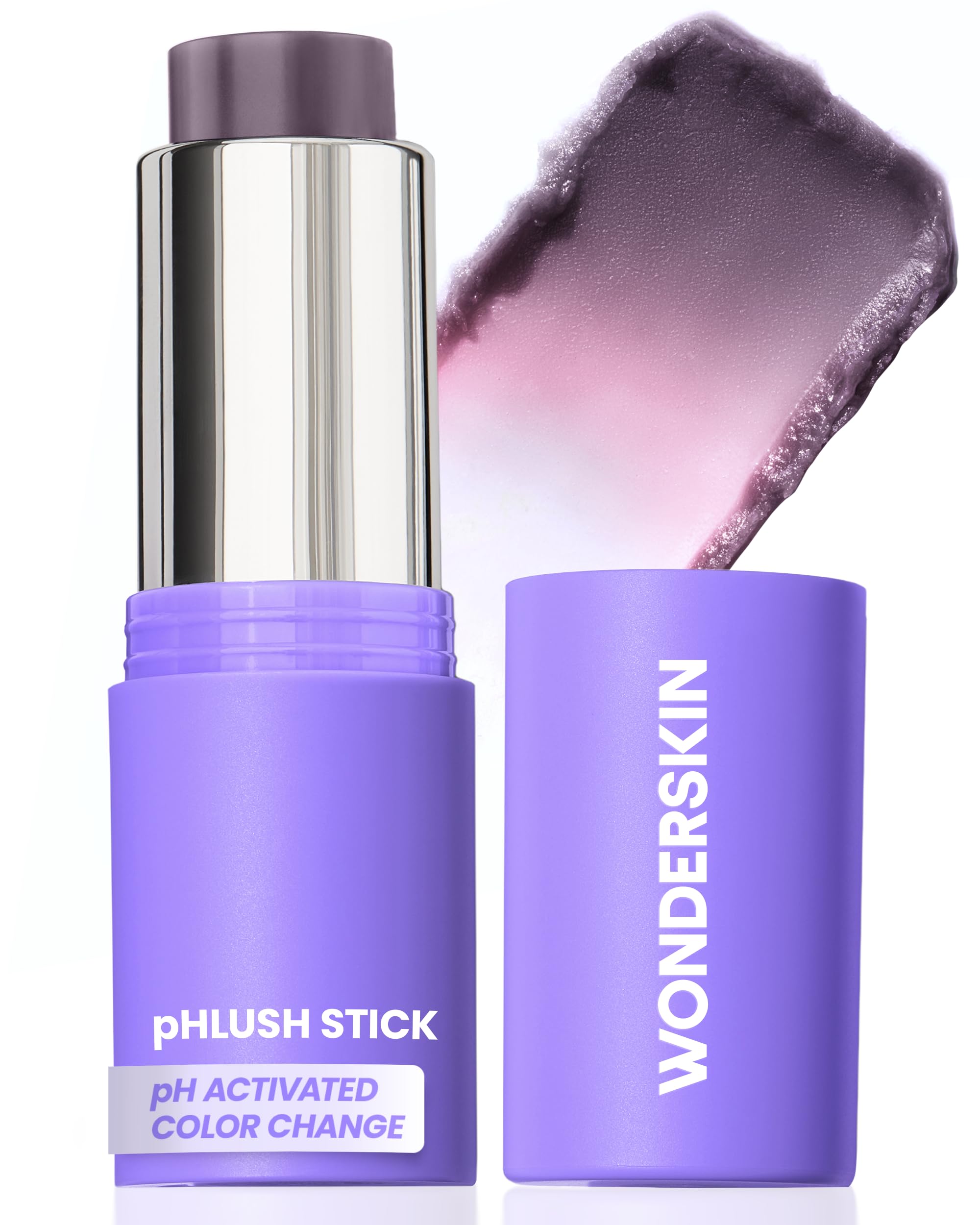 WonderskinBlush Stick pH-Activated - pHlush Multi-Use Stick, Cream Tint for Cheeks and Lips, Cooling Nourishing Color-Adjusting Makeup