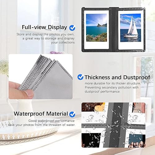 Miniatura 7 de Paquete de 2 álbumes de fotos de 432 bolsillos para cámara instantánea Fujifilm Instax Mini, cámara Polaroid, para cámara instantánea Fujifilm
