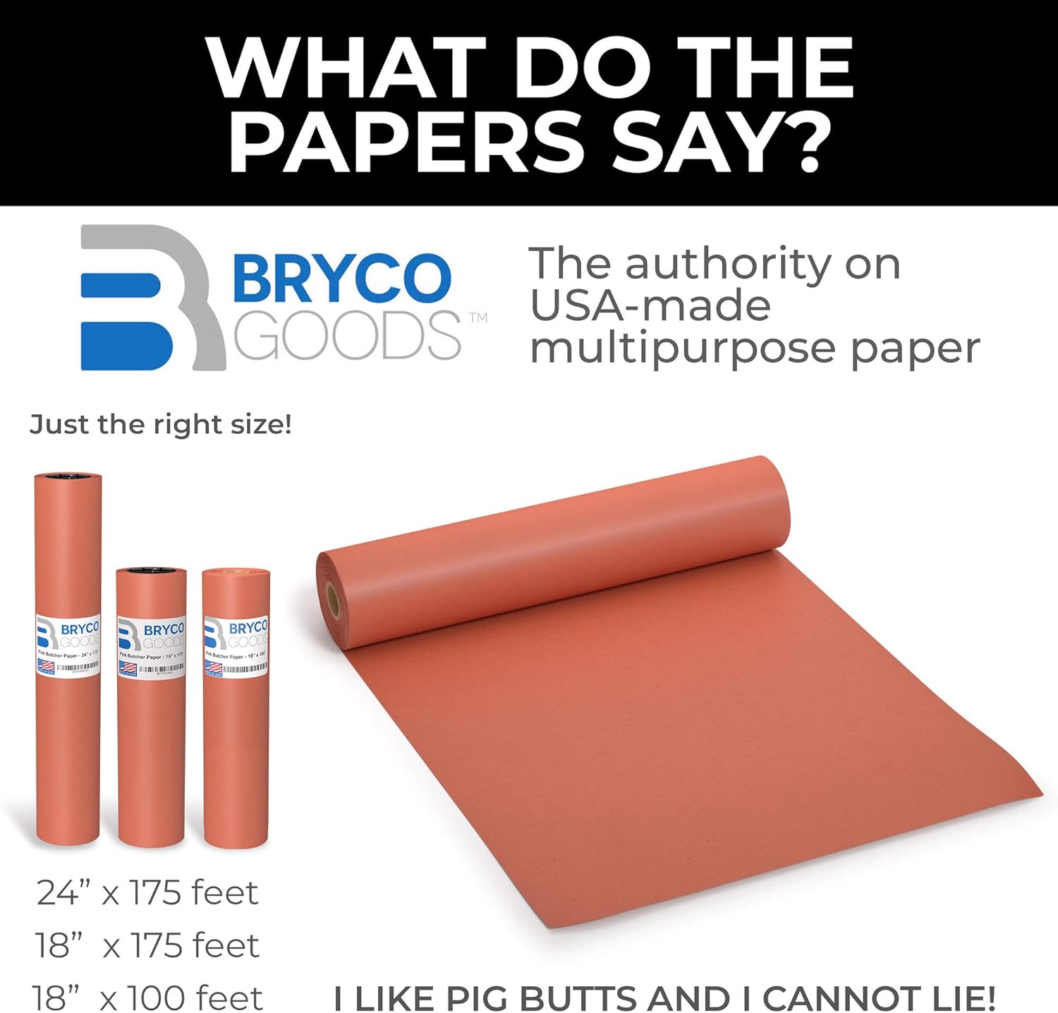 Pink Butcher Paper Roll With Paper Dispenser Box - 18 Inch by 175 Foot Roll of Food Grade Peach Butcher Paper for Smoking Meat - Unbleached, Unwaxed and Uncoated Kraft Paper Roll - Made in the USA : Industrial & Scientific