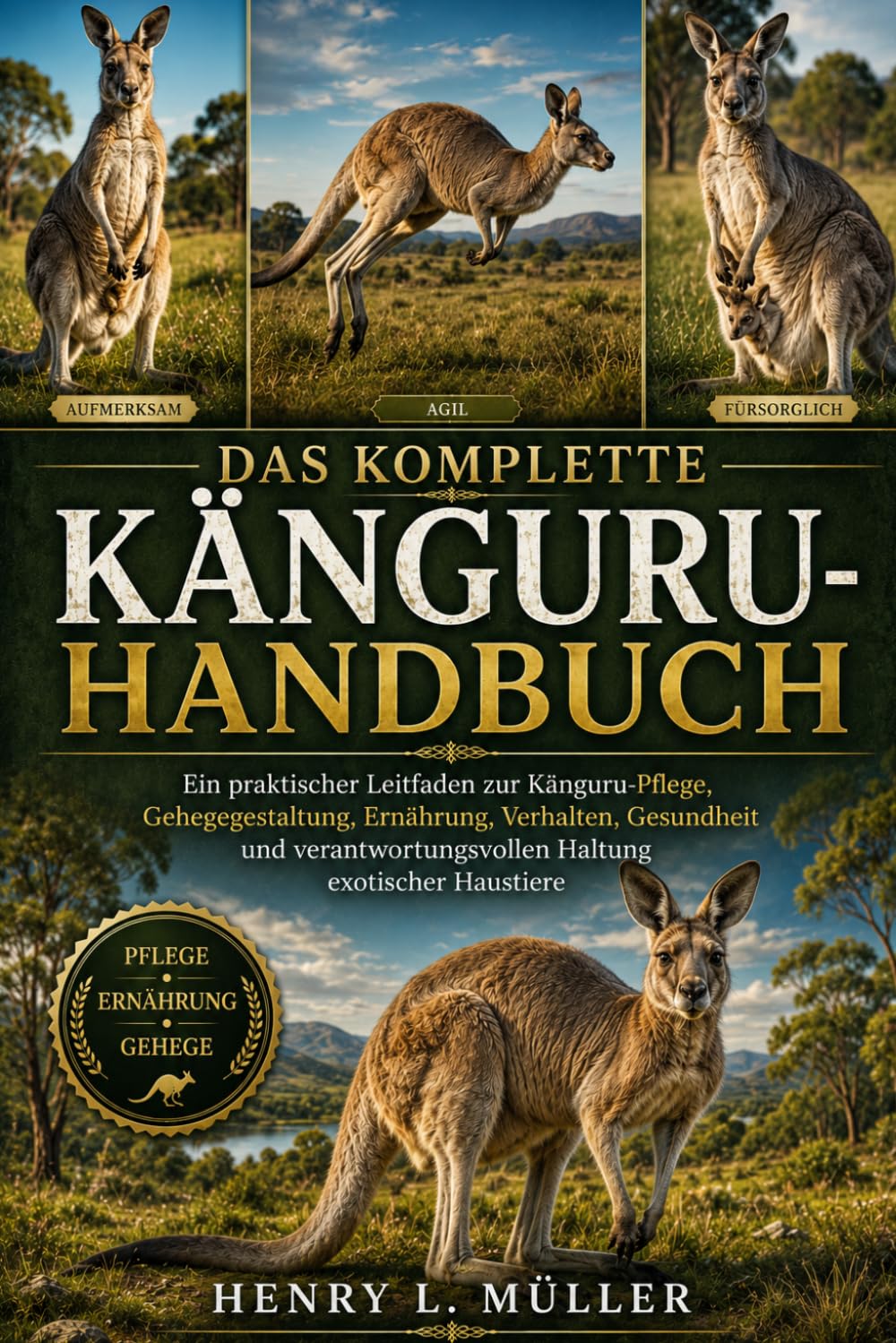 Hochlandkühe Handbuch: Ein praktischer Leitfaden zur Känguru-Pflege, Gehegegestaltung, Ernährung, Verhalten, Gesundheit und verantwortungsvollen Haltung exotischer Haustiere