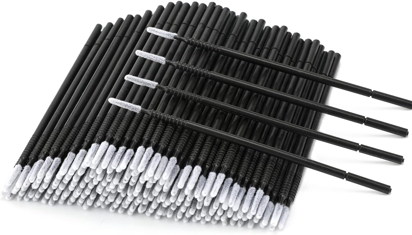 G2PLUS 200PCS Excellent Micro Swabs, High-end Microswabs for Eyelash Extensions, Micro Applicator Brush for Makeup and Personal Care (Black)