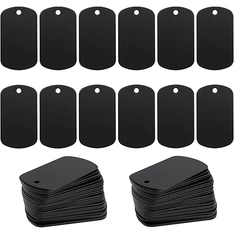 StayMax Anodized Aluminum Blanks, Ideal for Engraving and Jewelry Making