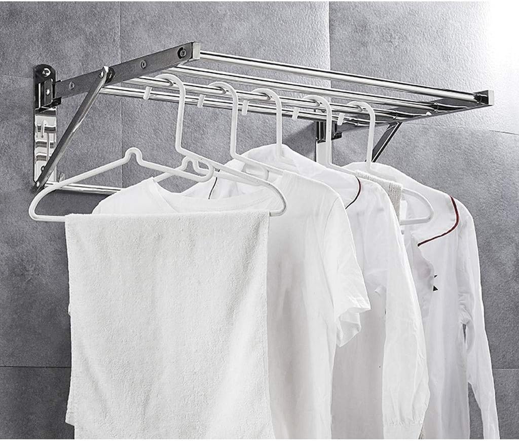 Clothes Drying Rack Wall Foldable Clothes Airer, Household wall-Mounted Drying Rack Expandable, for Indoor Laundry Drying, Folding Towel Holder Storage Rack Shelf with Ho