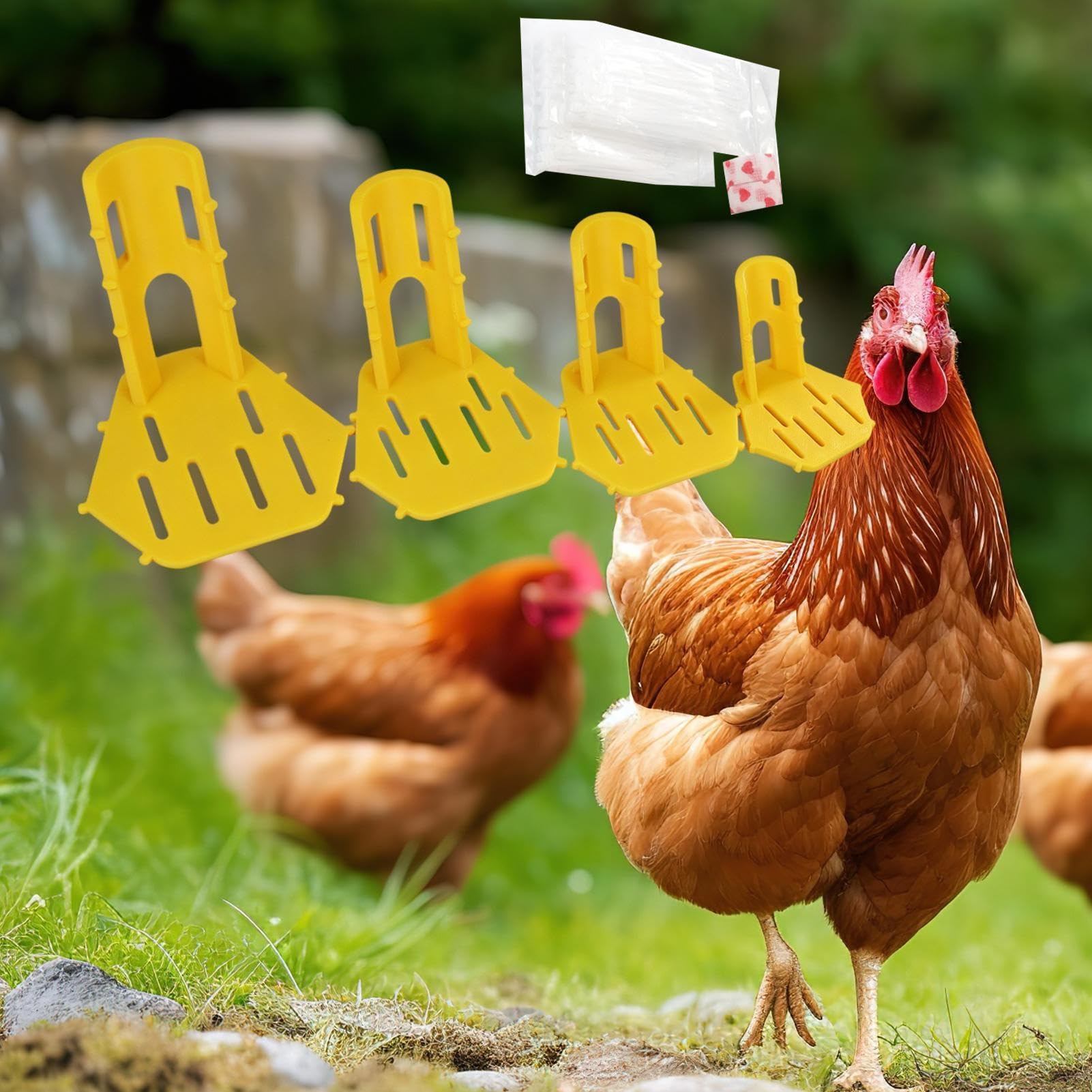 Ensemble d'attelles de jambe de volaille – Orthèse confortable réutilisable en ABS pour pattes de poulet et canard