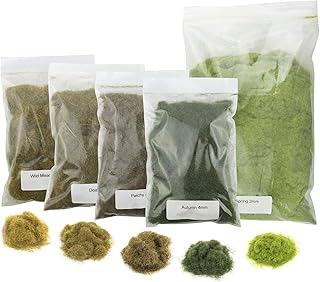 War World Scenics Static Grass Spring Embankment Kit – Model Railway Railroad Modelling Diorama Layout Landscape Scenery Track Trackside Materials All Gauges