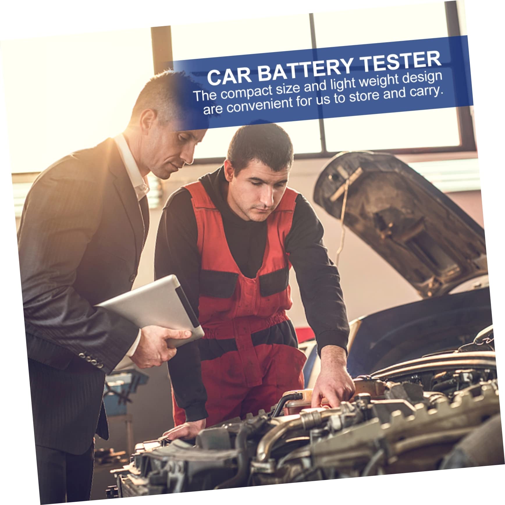 Tester Batteria Auto 12v in Plastico per Controllo Professionale | 9 Lingue Selezionabili, Peso Ridotto, per Batterie Auto e Alimentazione Veicolo