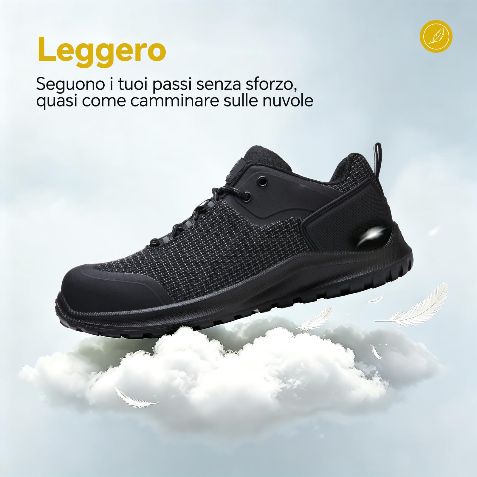 ISOOUS Scarpe Antinfortunistiche Uomo Donna S3S ESD SRC Impermeabile