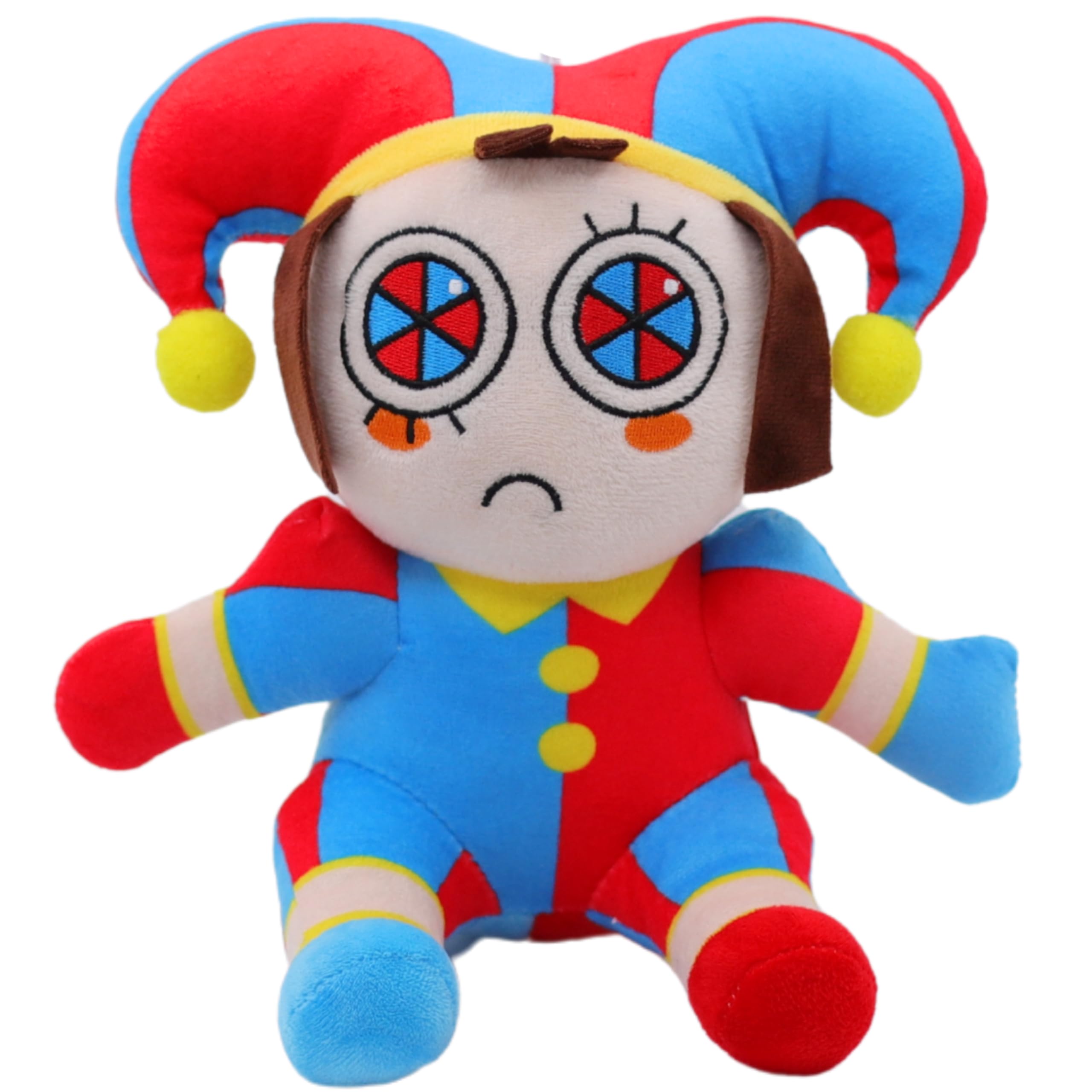 Photo 1 of 3pk of Digital Circus Plush - 10" Pomni The Amazing Circus Plush - Clown Poppy Plushies Set - Cartoon Plushy for Fans and Kids (10" Pomni)