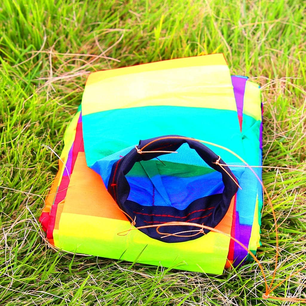 zalati Kite Tube Tail 10 m/32.8Feet Windsock con stile arcobaleno per drone RC, aquiloni, spettacoli aerei, volo acrobatico