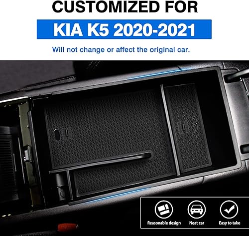 Miniatura 2 de Autorder Organizador de consola central para 2021 2022 2023 2024 2025 Kia K5 GT Line Accesorios Caja de almacenamiento para reposabrazos Bandeja de