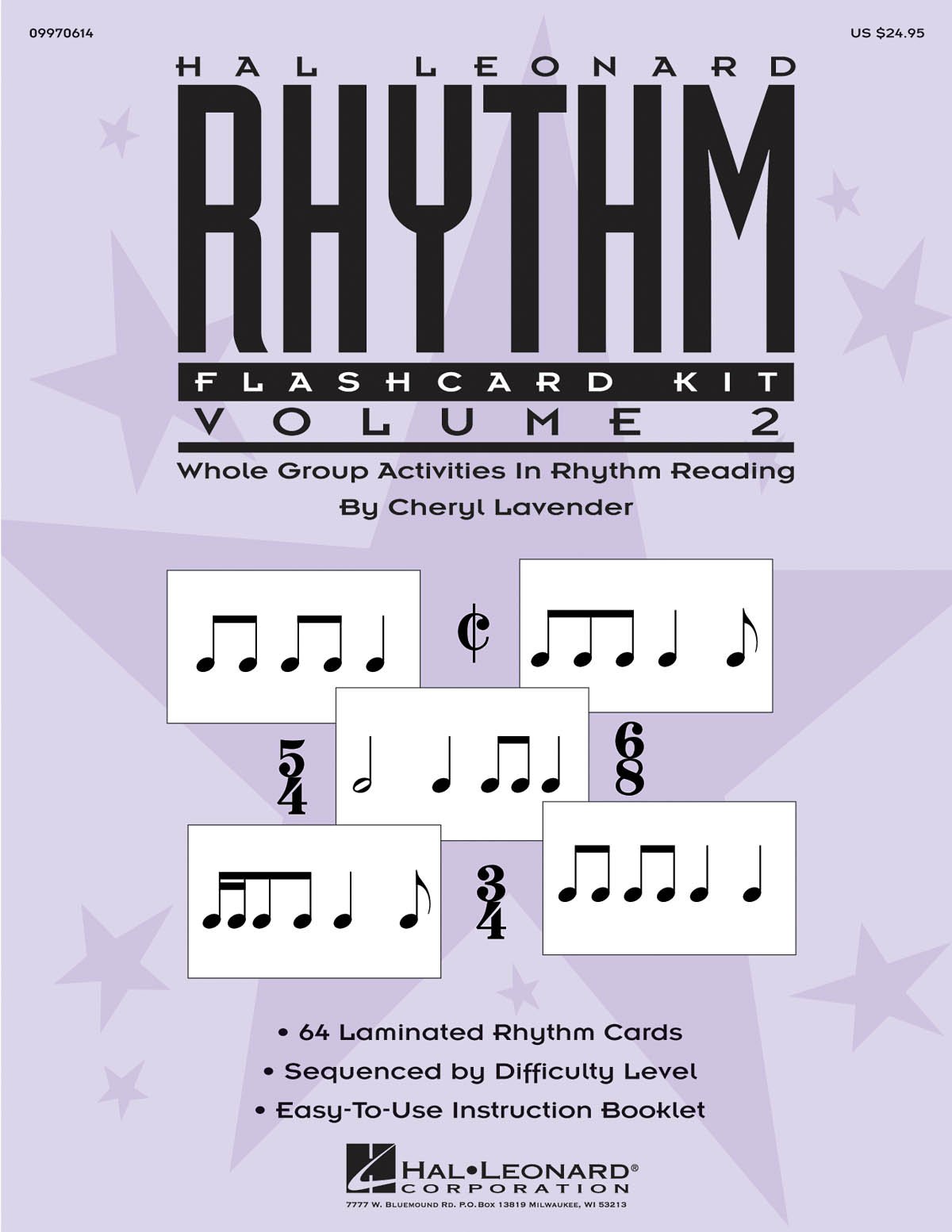 Rhythm Flashcard Kit Volume 2 | Whole Group Music Activities for Classroom Learning | 64 Laminated Cards with Games for Rhythm Reading and Notation Practice (Hal Leonard Rhythm Flashcard Kit)